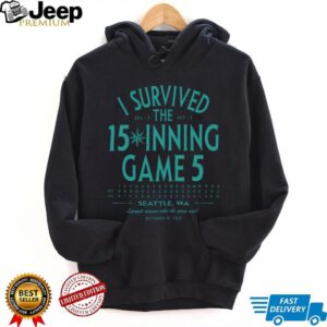 Mariners Team Store I Survived The 15 Inning Game 5 T Shirt Winner ALDS
