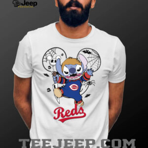 Men’s Cincinnati Reds Halloween 2025 Shirt Stitch Michael Baseball Graphic Tee