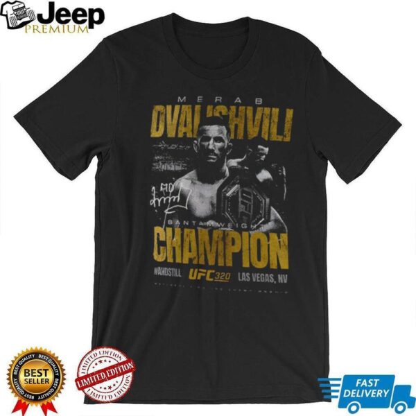 Merab Dvalishvili UFC 320 Bantamweight Champion signature vintage shirt