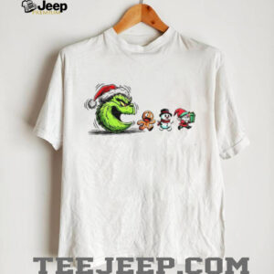 Merry Greenmas Grinch Santa and Friends Pacman Christmas game shirt