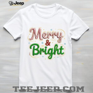 Merry and Bright Preppy Christmas 2025 shirt