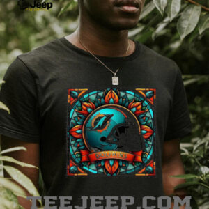 Miami Dolphins Stained Glass Spirit Tee