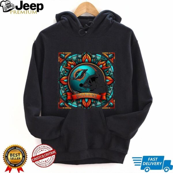 Miami Dolphins Stained Glass Spirit Tee