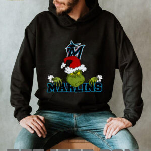 Miami Marlins Logo Baseball Grinch Christmas T Shirt