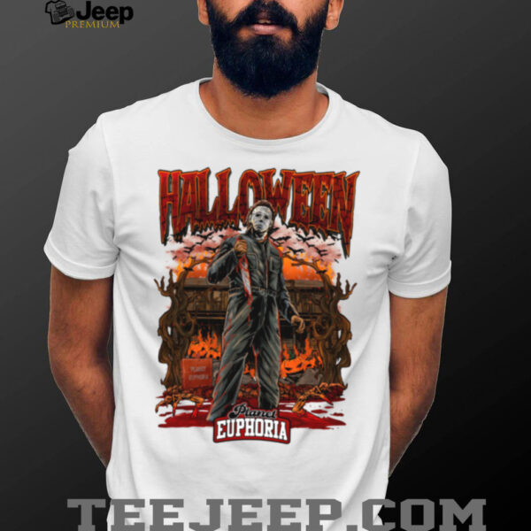Michael Myers Halloween Horror Planet Euphoria T Shirt