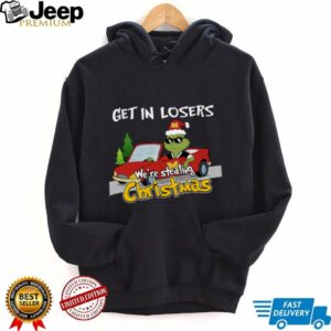 Michigan Wolverines Grinch Christmas T Shirt Get In Losers We’re Stealing Christmas Holiday Tee