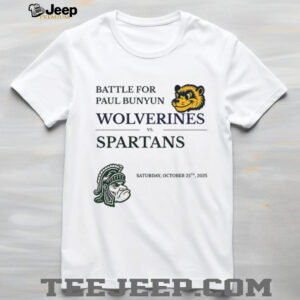 Michigan Wolverines vs Michigan State Spartans Battle for Paul Bunyan Food Drinks Traditions shirt