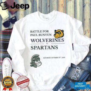 Michigan Wolverines vs Michigan State Spartans Battle for Paul Bunyan Food Drinks Traditions shirt