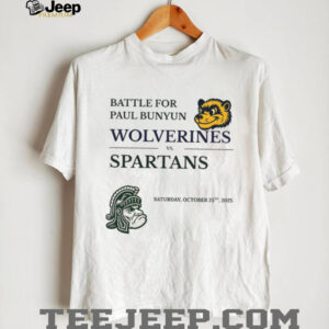 Michigan Wolverines vs Michigan State Spartans Battle for Paul Bunyan Food Drinks Traditions shirt