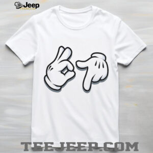 Mickey 67 cartoon hand gestures shirt