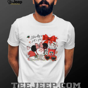 Mickey Mouse Preppy Magical Kingdom literally just a girl Merry Christmas shirt