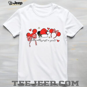 Mickey mouse literally just a girl Christmas shirt