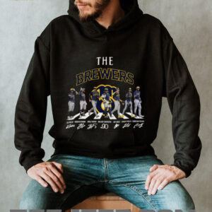Milwaukee Brewers All Team Members Abbey Road Signatures T Shirt
