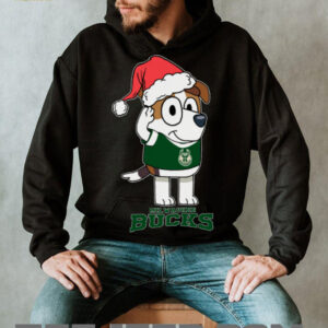 Milwaukee Bucks Bluey Jack Christmas Cute TShirt