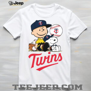 Minnesota Twins Snoopy Charlie Brown Peanuts T Shirt