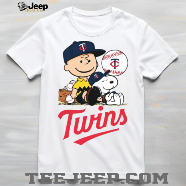 Minnesota Twins Snoopy Charlie Brown Peanuts T Shirt