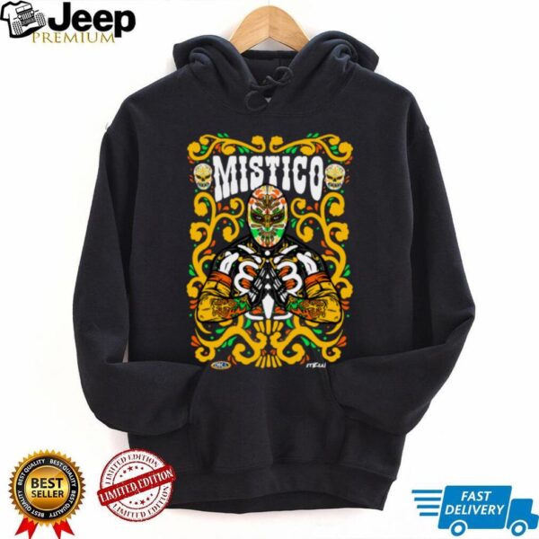 Mistico Sugar Skull Lucha Libre Wrestling TShirt