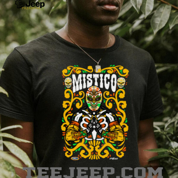 Mistico Sugar Skull Lucha Libre Wrestling TShirt