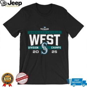 Mlb Postseason Seattle Mariners Al West Division Champions 2025 T Shirt