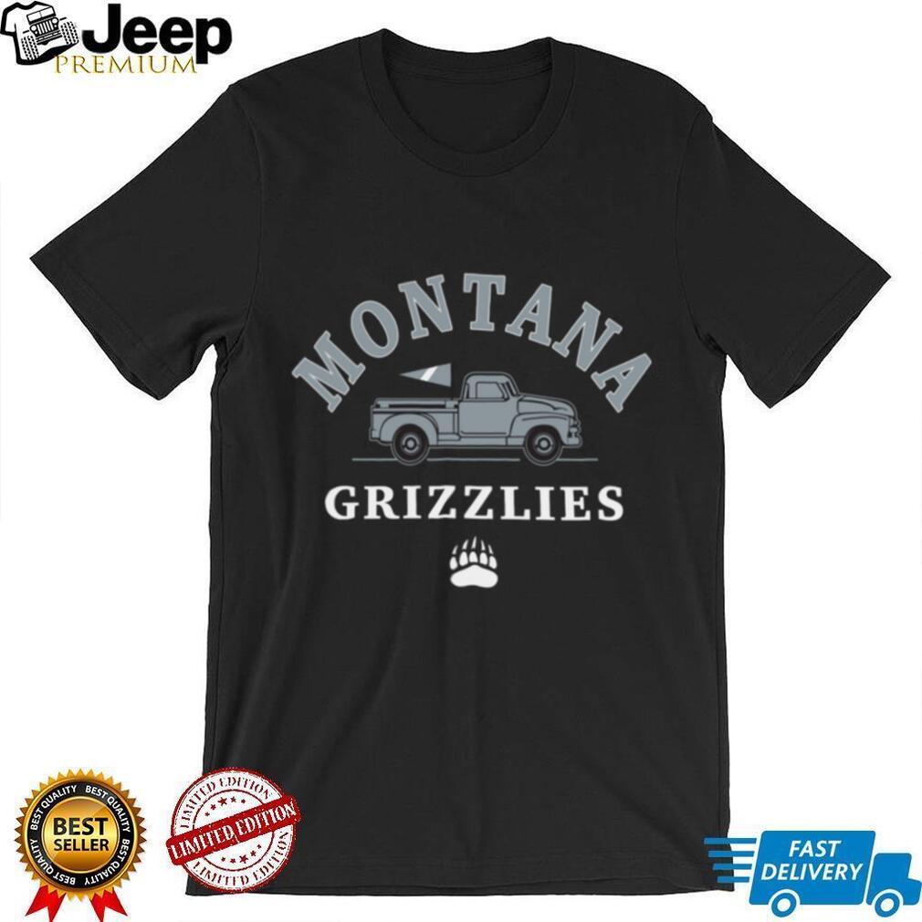Montana Grizzlies Classic College Truck Graphic Shirt Montana Grizzlies Classic College Truck Graphic Shirt