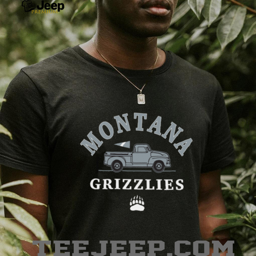 Montana Grizzlies Classic College Truck Graphic Shirt Montana Grizzlies Classic College Truck Graphic Shirt