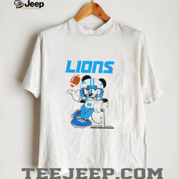 NFL Detroit Lions Mickey Mouse Disney Super Bowl Football shirt