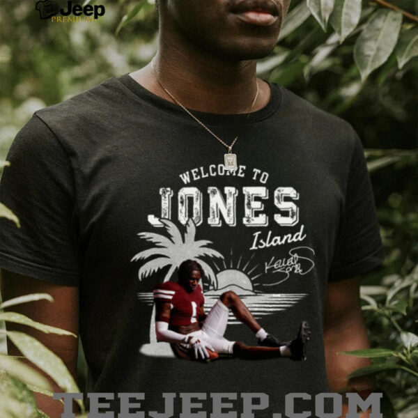 NIL Store Mississippi State Football Kelley Jones Welcome to the Jones Island T Shirt