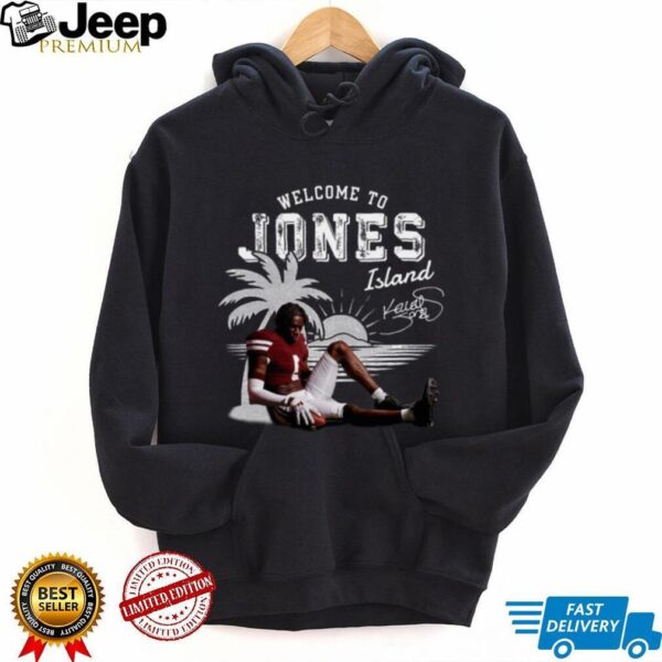 NIL Store Mississippi State Football Kelley Jones Welcome to the Jones Island T Shirt