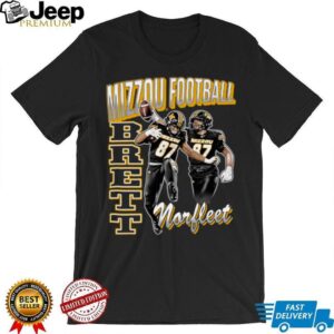 NIL Store Mizzou Football Brett Norfleet Pepper Illustrated T Shirt