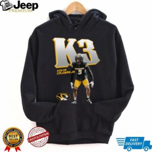 NIL Store Mizzou Football Kevin Coleman Jr Illustrated T Shirt
