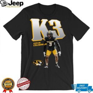 NIL Store Mizzou Football Kevin Coleman Jr Illustrated T Shirt