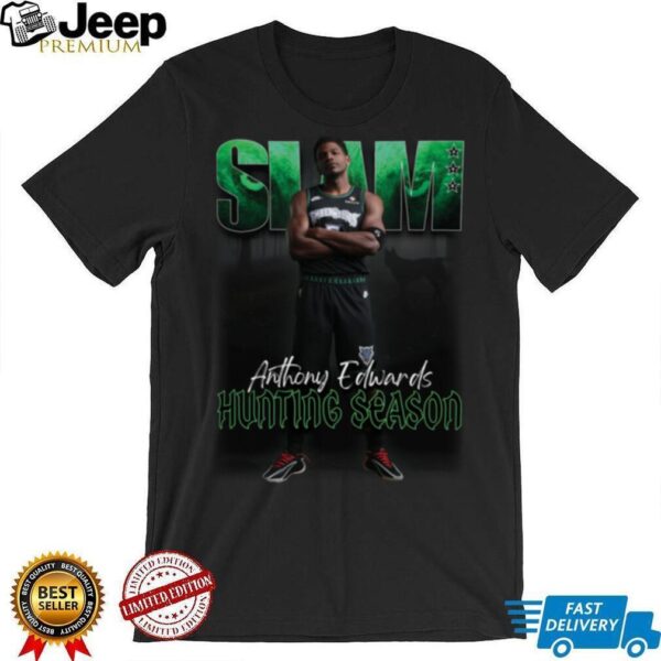 Nba Anthony Edwards Minnesota Timberwolves SLAM Unisex Cover Tee