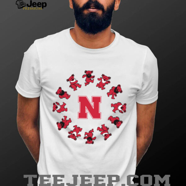 Nebraska X Grateful Dead Circle Bears T Shirt