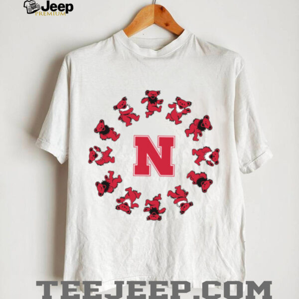 Nebraska X Grateful Dead Circle Bears T Shirt