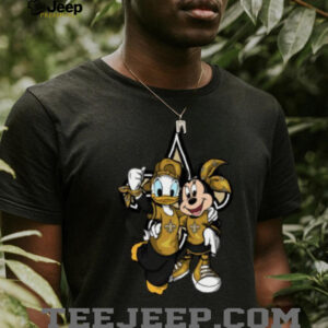New Orleans Saints Disney Donald and Minnie T Shirt