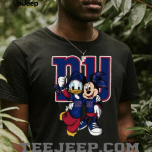 New York Giants Disney Donald Duck and Minnie Mouse Shirt