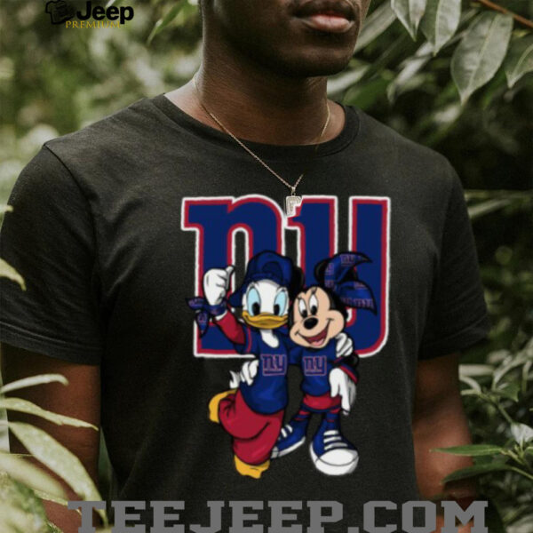New York Giants Disney Donald Duck and Minnie Mouse Shirt