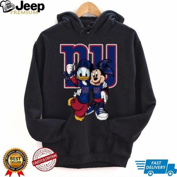 New York Giants Disney Donald Duck and Minnie Mouse Shirt