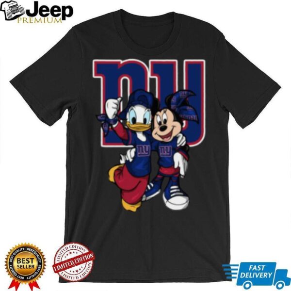 New York Giants Disney Donald Duck and Minnie Mouse Shirt