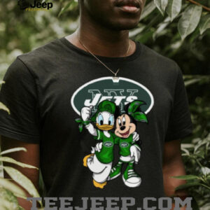 New York Jets Disney Mickey Mouse and Donald Duck T Shirt