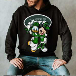 New York Jets Disney Mickey Mouse and Donald Duck T Shirt