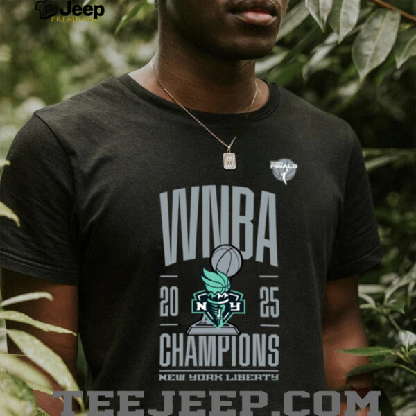 New York Liberty 2025 WNBA Champions Trophy Graphic Shirt