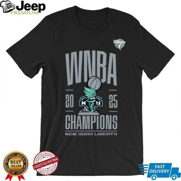New York Liberty 2025 WNBA Champions Trophy Graphic Shirt