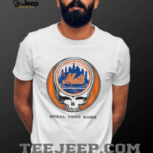 New York Mets Steal Your Base Grateful Dead skull MLB shirt