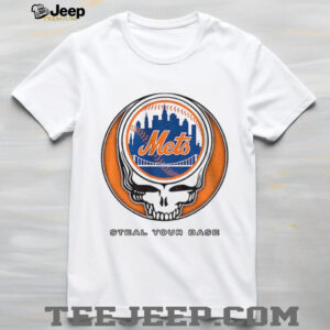 New York Mets Steal Your Base Grateful Dead skull MLB shirt