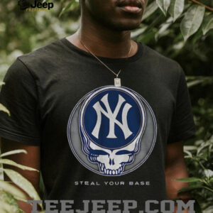 New York Yankees Steal Your Base Grateful Dead skull MLB shirt