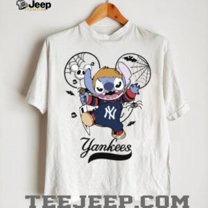New York Yankees Stitch Michael Halloween 2025 T Shirt