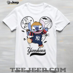 New York Yankees Stitch Michael Halloween 2025 T Shirt
