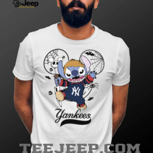 New York Yankees Stitch Michael Halloween 2025 T Shirt