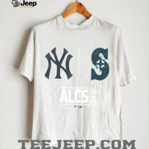 New York Yankees vs Seattle Mariners 2025 MLB ALCS Batters Box Matchup T Shirt